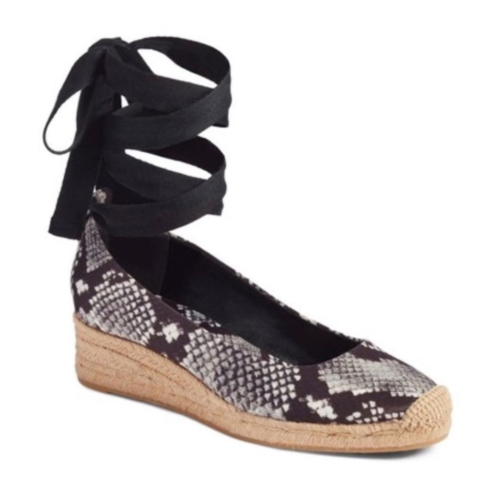 NWT Tory Burch Heather Espadrille Wedges